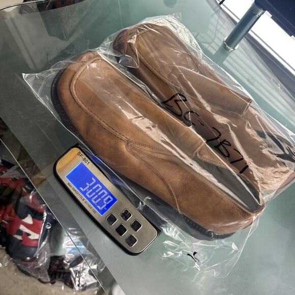 VINTAGE KENNETH COLE LEATHER UPPERS SIZE 13 TAN DERBY MADE IN ITALY BLOCK HEEL main image 10